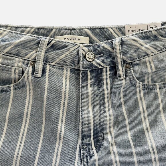PACSUN Striped Mom Jeans NWT 25 - Picture 5 of 6